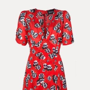 Réalisation Par Ozzie Pansy Red Mini Dress - Small